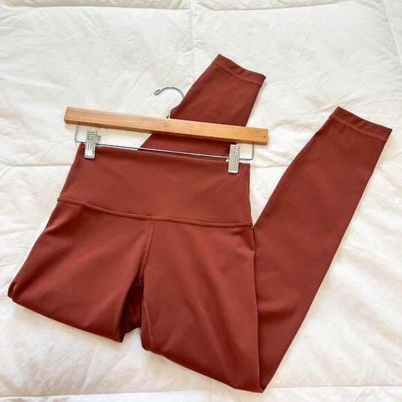 Lululemon Wunder Train Leggings 25” Dark Terracotta Rust Brown Size 4 - Picture 4 of 7